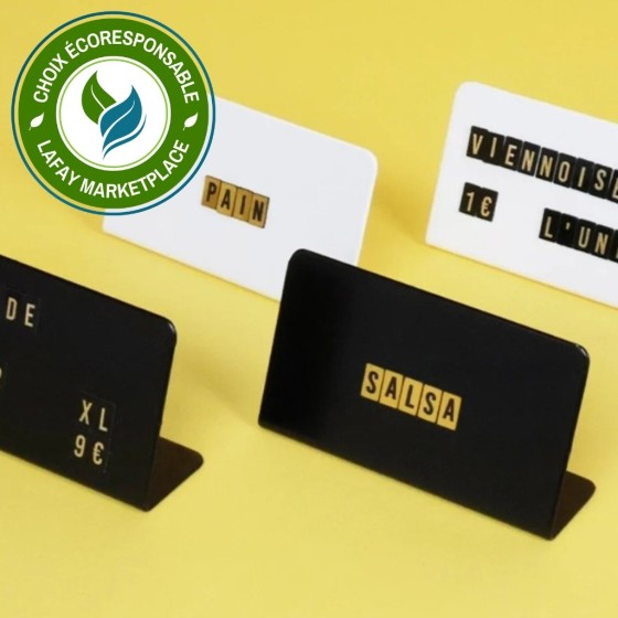 Porte Prix Vitrine Aimanté