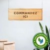Panneau d'affichage "Commandez Ici" en bois