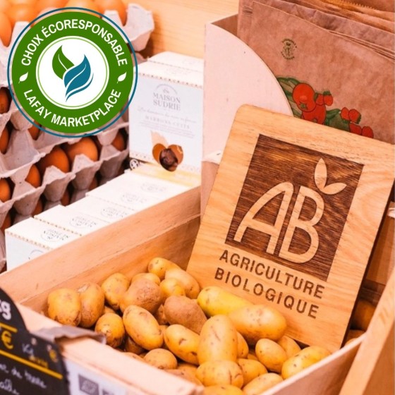 Panneau agriculture biologique en bois