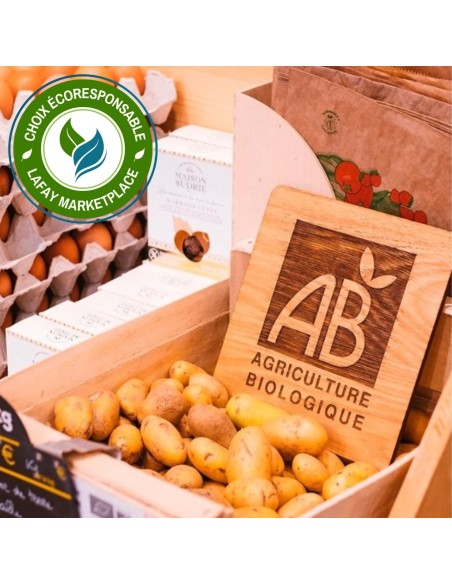 Panneau agriculture biologique en bois