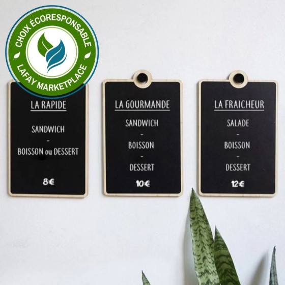 ardoise murale encadrée en bois