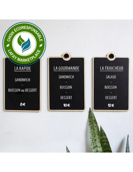 ardoise murale encadrée en bois