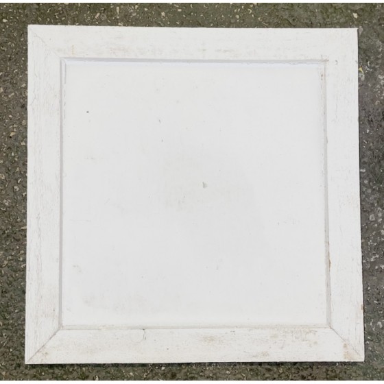 Plateau bois blanc cassé effet patiné