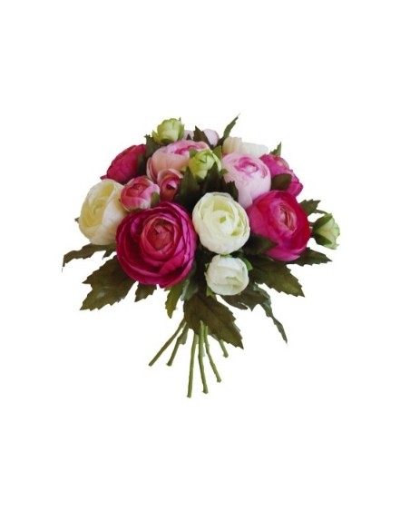 bouquet de renoncules rose ou or