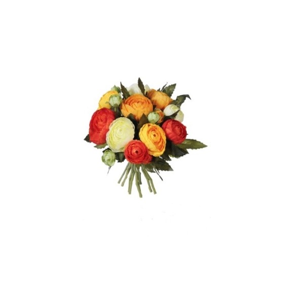 bouquet de renoncules rose ou or