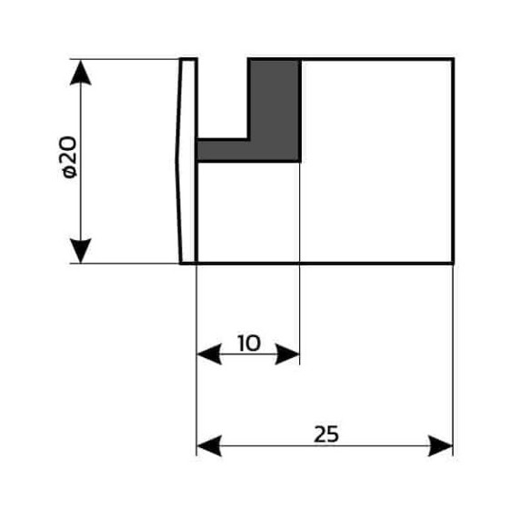 entretoise en inox pour fixation murale