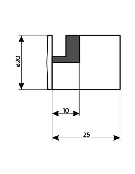 entretoise en inox pour fixation murale