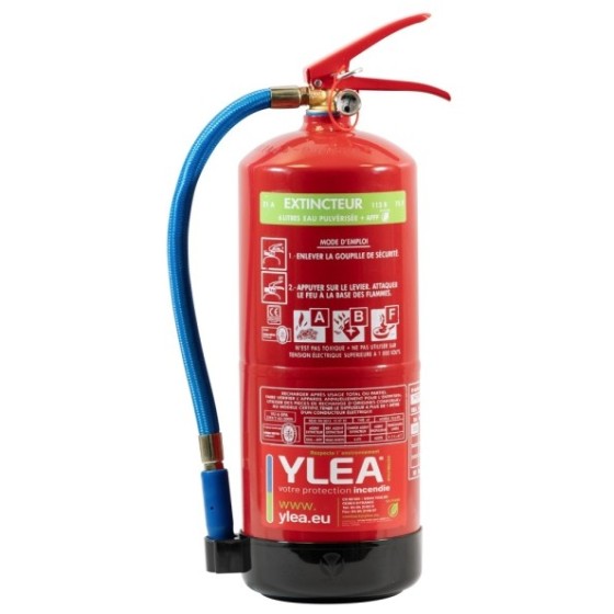 Extincteur Eau 6L Sans Fluor | Écologique Classes A-B-F