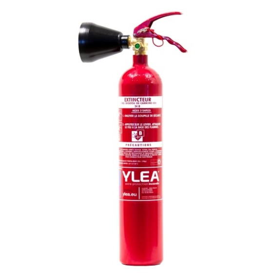 Extincteur CO₂ 2 kg | Certifié CE EN3 + Support Mural Offert
