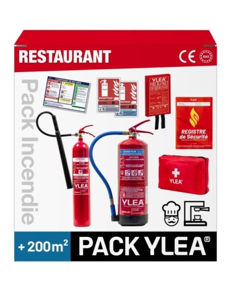 Kit Extincteurs Restaurant 200m² | Sécurité Incendie PRO ERP