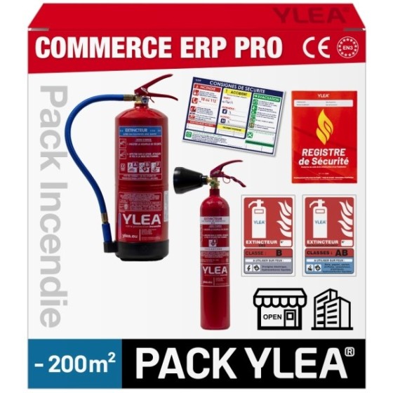 Pack Extincteurs PRO 200m² | Sécurité Incendie ERP & Bureaux