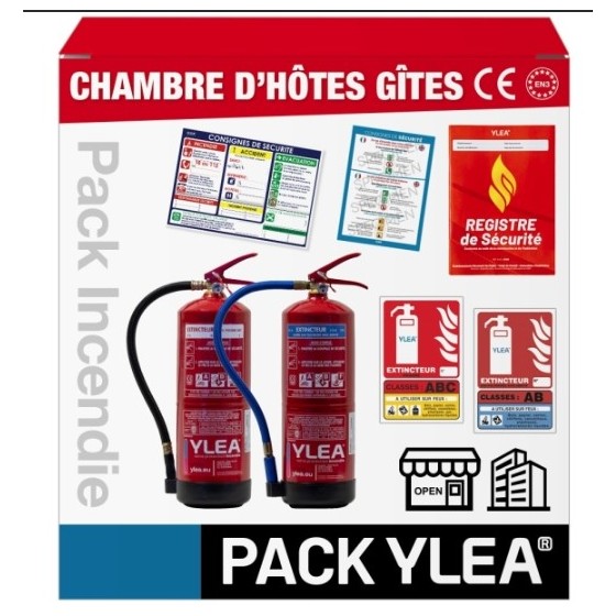 Kit Extincteurs Chambre d’Hôtes | Sécurité Incendie Gîte