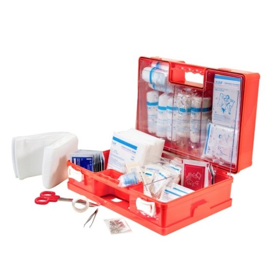 Trousse de Secours ABS Ultra-Résistante | Support Mural Inclus