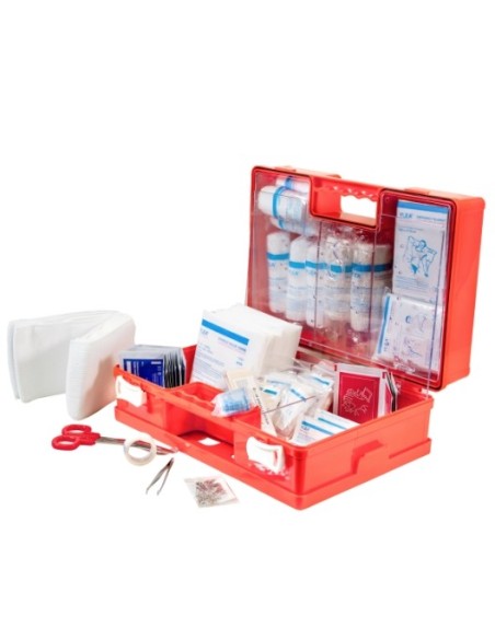 Trousse de Secours ABS Ultra-Résistante | Support Mural Inclus