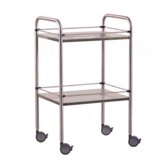 Chariot Médical Inox 304 | Plateaux Réglables & Roues Pivotantes