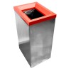 POUBELLE DE TRI SELECTIF INOX 304 AVEC