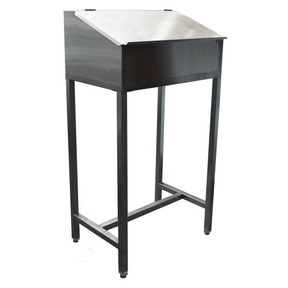 PUPITRE INOX 304, SUR PIETEMENT AVEC VERINS
