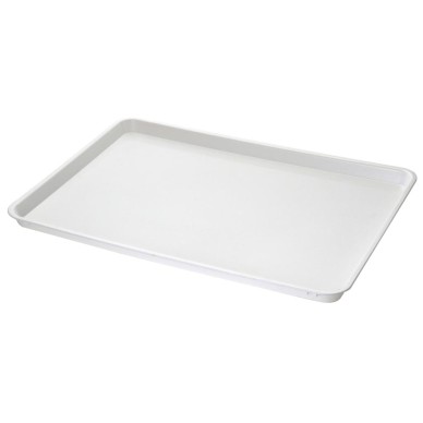 PLATEAU DE SERVICE 600X400 MM, ABS BLANC,