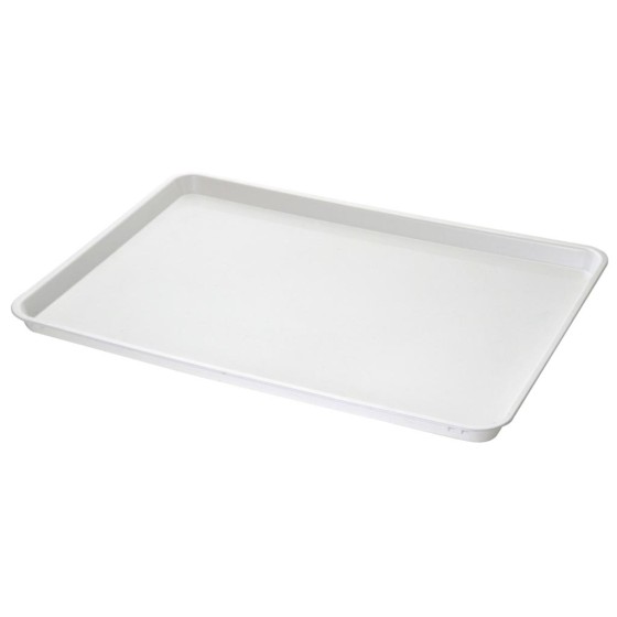 PLATEAU DE SERVICE 600X400 MM, ABS BLANC,
