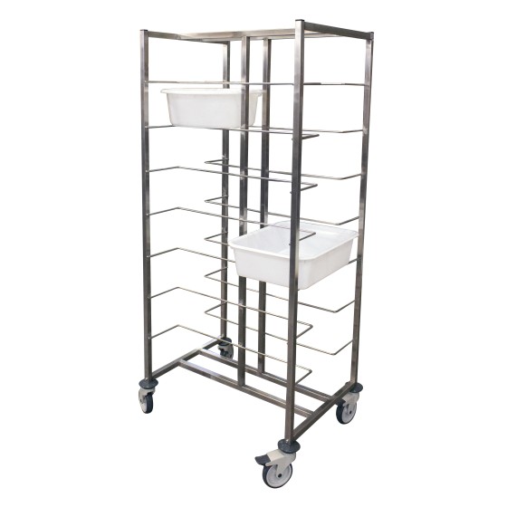 ECHELLE INOX SOUDEE POUR 16 BACS DE DIVISEUSE