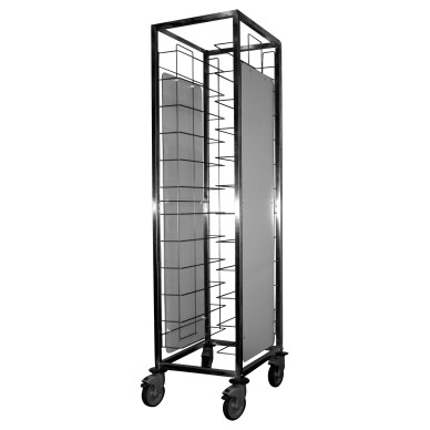 CHARIOT DE DEBARRASSAGE INOX 1X12 NIVEAUX,