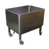 CUVE ROULANTE INOX 304, ROBINET DE VIDANGE