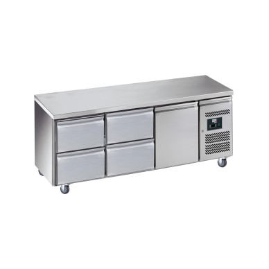 DESSERTE REFRIGEREE INOX CENTRALE -2/+8°C