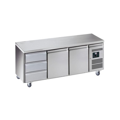 DESSERTE REFRIGEREE INOX CENTRALE -2/+8°C