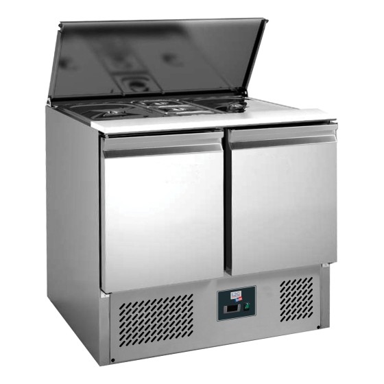 SALADETTE INOX COUVERCLE TELESCOPIQUE +2/+8°C