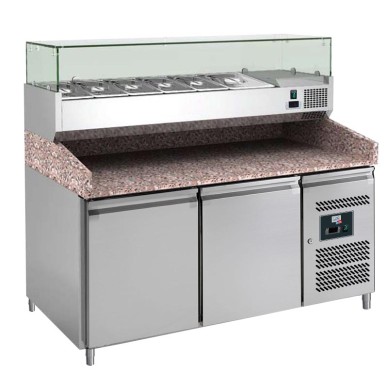 MEUBLE PIZZAS, 2 P. 600X400 MM, +2/+8°C,