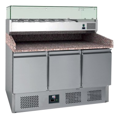 MEUBLE PIZZAS REFRIGERE GROUPE EN DESSOUS +2/+8°C