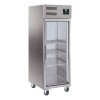 ARMOIRE REFRIGEREE INOX, 1 PORTE VITREE, -18/-22°C