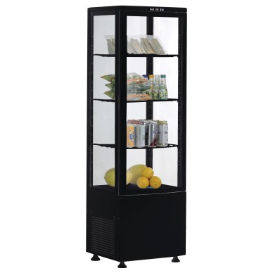 VITRINE REFRIGEREE NOIRE 235 LITRES 0/+12°C