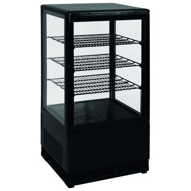 VITRINE REFRIGEREE NOIRE 68 LITRES 0°C/+12°C
