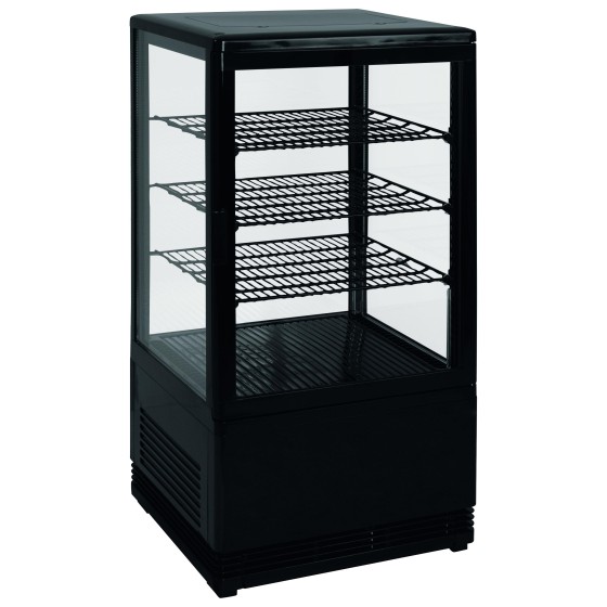 VITRINE REFRIGEREE NOIRE 68 LITRES 0°C/+12°C