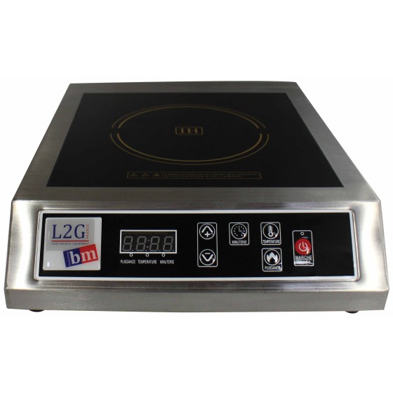 PLAQUE A INDUCTION, BATI ENTIEREMENT EN INOX,