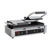 GRILL PANINI DOUBLE RAINURE DESSUS/DESSOUS EN