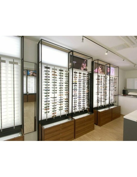 colonne sécurisé de présentation de lunettes
