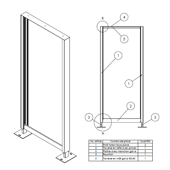 totem en kit personnalisable