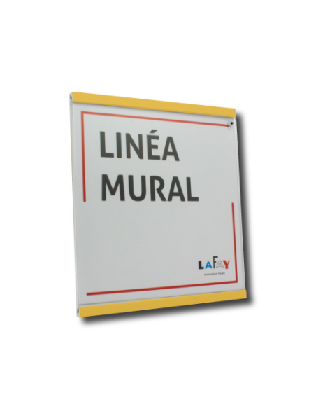 Photo linéa mural jaune