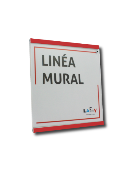 Photo linéa mural rouge