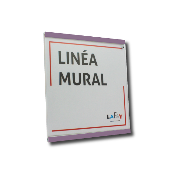 Photo linéa mural violet