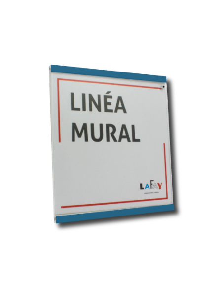 Photo linéa mural bleu