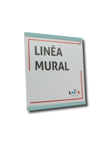 Photo linéa mural turquoise