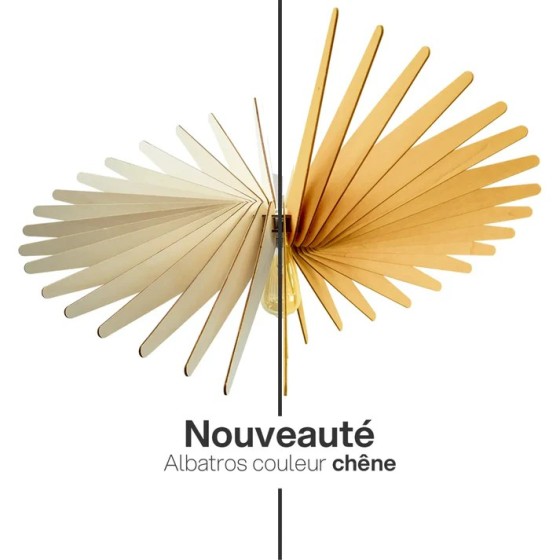 Suspension lumineuse élégante et moderne en bois