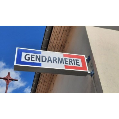 enseigne caisson tricolore gendarmerie nationale 2