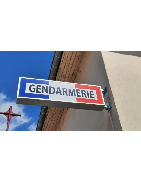 enseigne caisson tricolore gendarmerie nationale