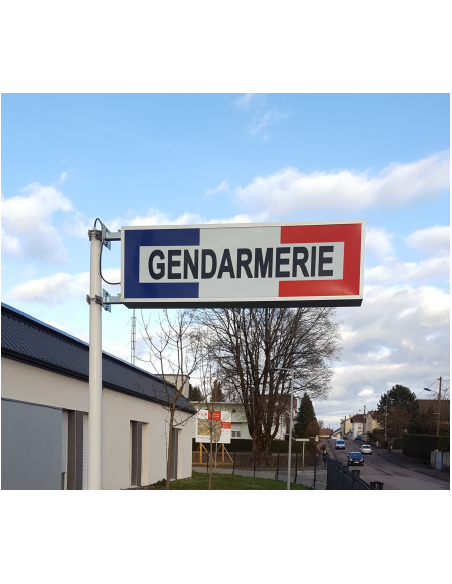 enseigne caisson tricolore gendarmerie nationale