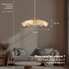 Suspension lumineuse poétique et enveloppante en bois