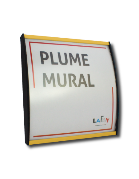 Plume mural jaune